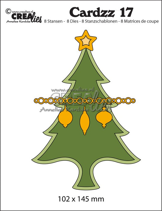 Cardzz die cutting no. 17, Christmas tree (card size)