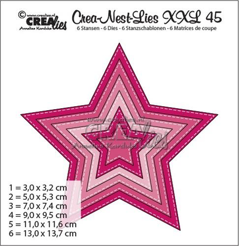 Crealies Crea-nest-dies XXL no. 45 5 Point Star