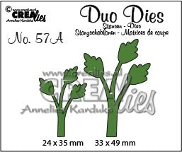 Duo Dies no. 57A, Leaves 11 mirror image