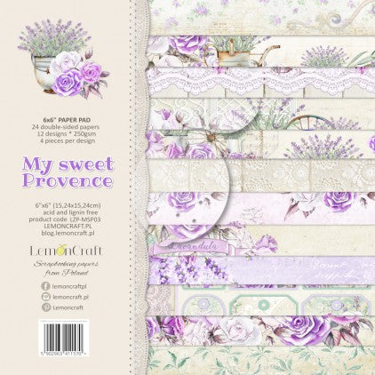 LemonCraft  SET OF SCRAP PAPERS MY SWEET PROVENCE 12"x12"
