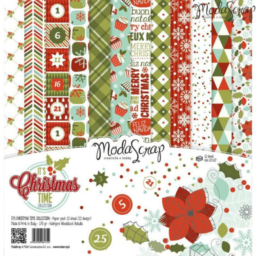 Moda Scrap - It's Christmas Time Collection - 12x12 Paper Pack