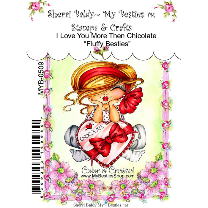 My Besties Clear Stamps 4"X6" I Love You More Than Chocolate - MYB-0509