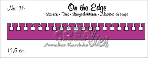 On the Edge die no. 26, Notepad edge square
