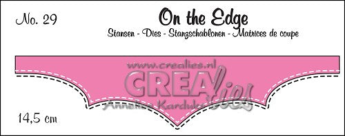 On the Edge die no. 29, with double stitching line