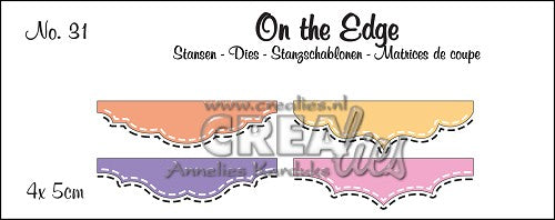 On the Edge die cutting no. 31, Mini 3, with double stitching line