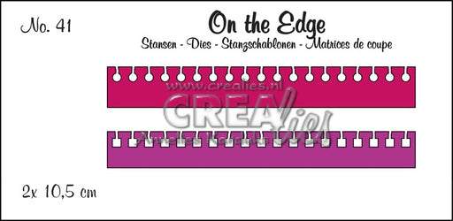 On the Edge dies no.41, 2x note border (round and square)