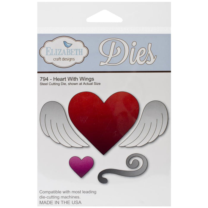 Elizabeth Craft Designs 794 Heart with Wings