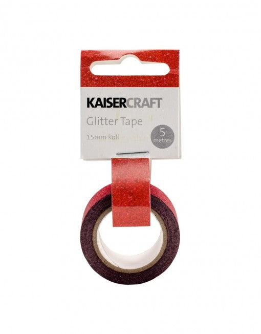 Kaisercraft Glitter Tape PT232 Red