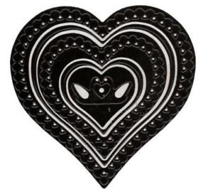 Nellie's Multi Frame Heart Lace