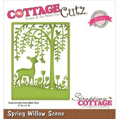 Cottage Cutz Die  CCE-228 Spring Willow Scene