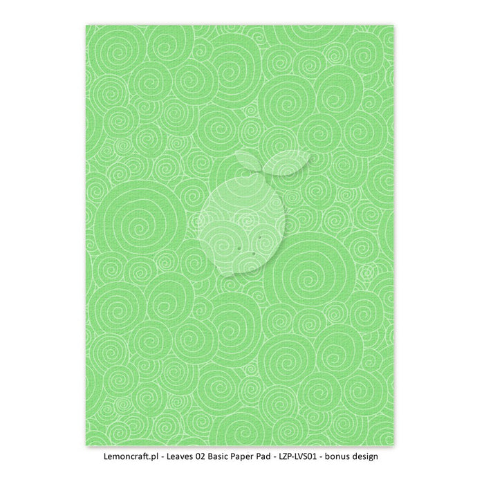 Stack of Basic Scrapbooking Papers - Leaves 02