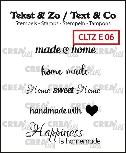 Text & Zo English stamps no. 6, Home