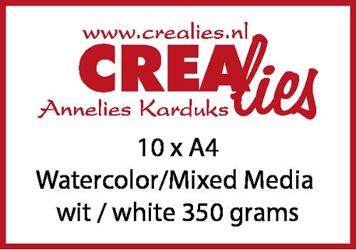 Watercolour / Mixed Media Paper, white 350 grams (10x A4)