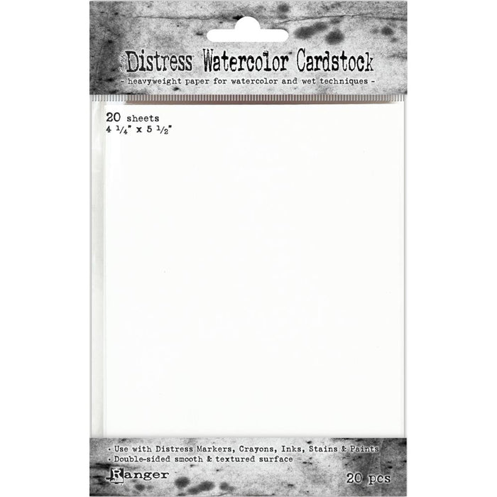 Tim Holtz Watercolor Cardstock 20 Sheets 4.25" x 5.5"