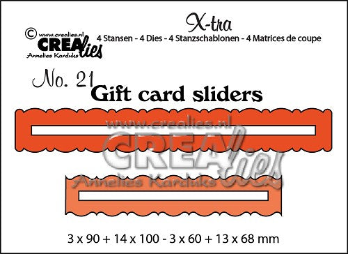 Crealies CLXtra21 Gift Card Slider
